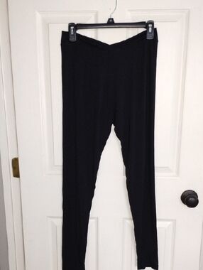 Cuddl Duds Black V-Waist Stretch Leggings